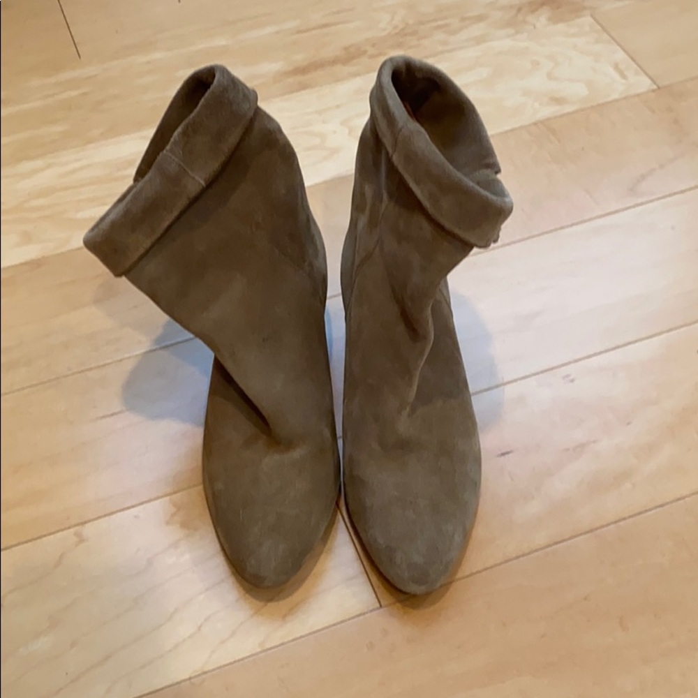 Isabel marant suede tan booties